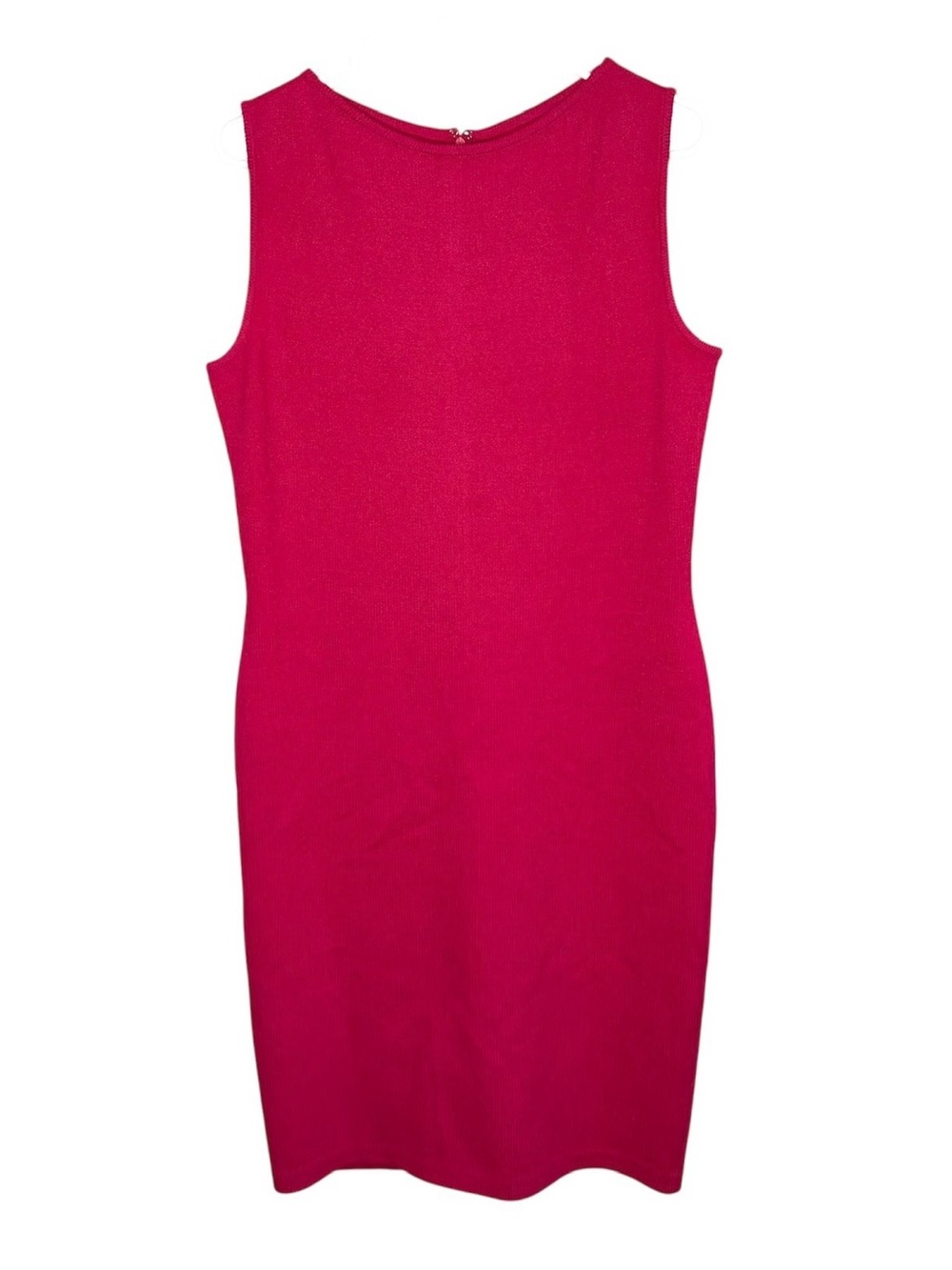 St. John Evening Women’s Santana Knit Dress Size 8 Hot Pink Knee Length